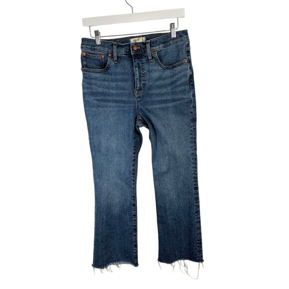 Madewell Petite Cali Demi Boot Jeans Glenside Medium Wash High Rise Womens 29P - Picture 2 of 10